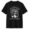 Der weibliche Blick Medusa Versteinere das Patriarchat T-Shirt für Erwachsene Lustige T-Shirts Sommer O-Ausschnitt Harajuku T-Shirt Günstige Übergroße Oberteile