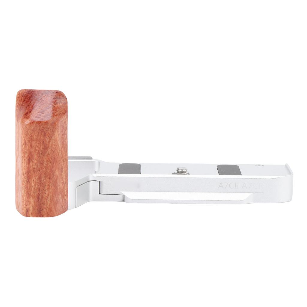 Handgrip L Shape Grip Fit for A7C2 A7CR Camera Built In Quick Release Plate Wooden Hand Grip L Bracket