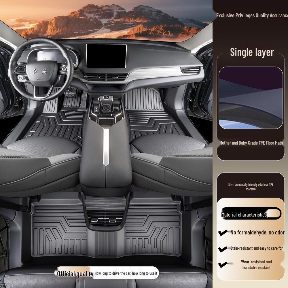 

Hongqi EQM5 Full Coverage Interior TPE Car Floor Mats 2021-2025 Hongqi E-QM5 TPE Mat Upgrade Package