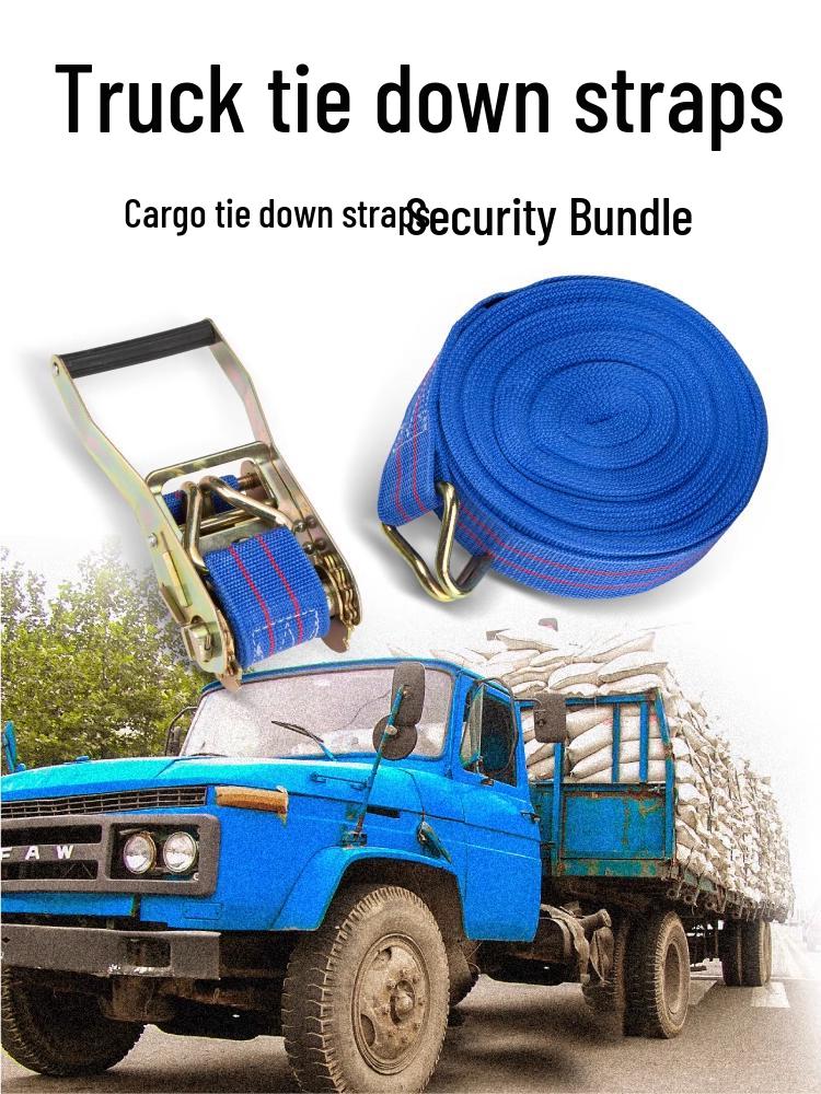 Heavy-Duty Polyester Ratchet Tie-Down Straps for Cargo Securing