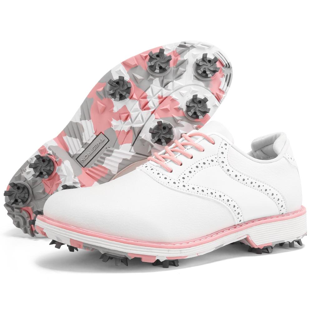 Scarpe da Golf Professionali da Donna, Scarpe da Passeggio Casual alla Moda, Scarpe Sportive da Golf Comode Antiscivolo per Fitness all'Aperto