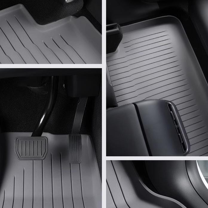 Tesla Model 3/Y Full Surround TPE Floor Mats (Left/Right Rudder)
