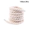 2Pcs Round Thick Rope Laces Polyester Cotton Solid Color Laces 0.8Cm Diameter 120/140/160Cm Length Bold Shoelaces