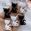 10 Pcs New Cute Cartoon Black Cat, White Cat Series Flat Back Resin Scrapbooking DIY Jewelry Hairpin Craft Decoration Accessorie