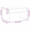Coffee Table Black Oak Look 68 X 50 X 38 Cm Engineered Wood
