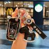 Sakura Pink Tpu for BMW X1 X3 X4 X5 X6 F15 F16 G30 3 5 7 Series G11 F48 Remote Smart Auto Car Key Case Cover Keyring Accessories xg7