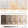 Doppelkopf-Beleuchtung LED-Lade-Schreibtischlampe, Stil: Wiederaufladbar 3600mAh+Kabel