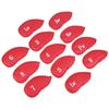 12PCS   Pattern PU Leather   Soft Convenient   Putter Cover Iron   Headcover Accessory During Outdoor Travel