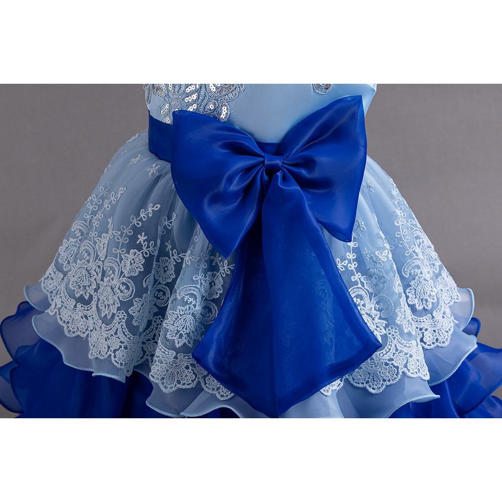Girls' Dresses Skirts Bowknot Flower Girl Wedding Evening Dresses Birthday Party Puffy Dresses Programme Performance Dresses  Girl's Favourite Dress
