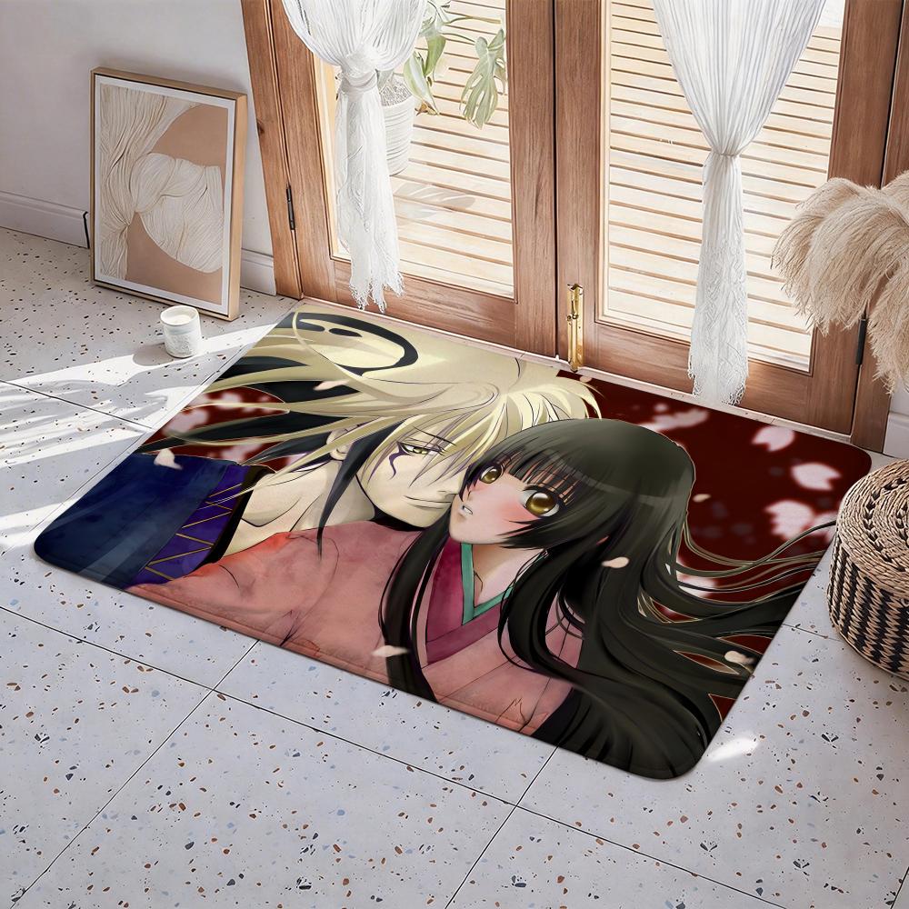 Anime A Nurarihyon no Mago Floor Mat Eco  Flannel Doormat Non Slip Odorless Indoor Floor Rug Soft Short Plush Home Mat