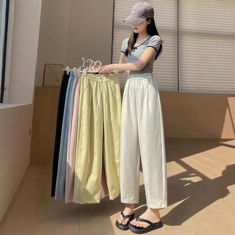 Temperament Yamamoto Pants Summer Thin High Waist Lazy Wind Milk Pants Women's Versatile Premium Straight Pants