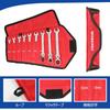 Chave Combinada Catraca Flexível WORKPRO com Giro 72 para Automóveis e Inclui Bolsa de Armazenamento Chave, Cabeça, 8-19mm, Engrenagens, Conjunto de 9 Peças, Montagem, Reparo,