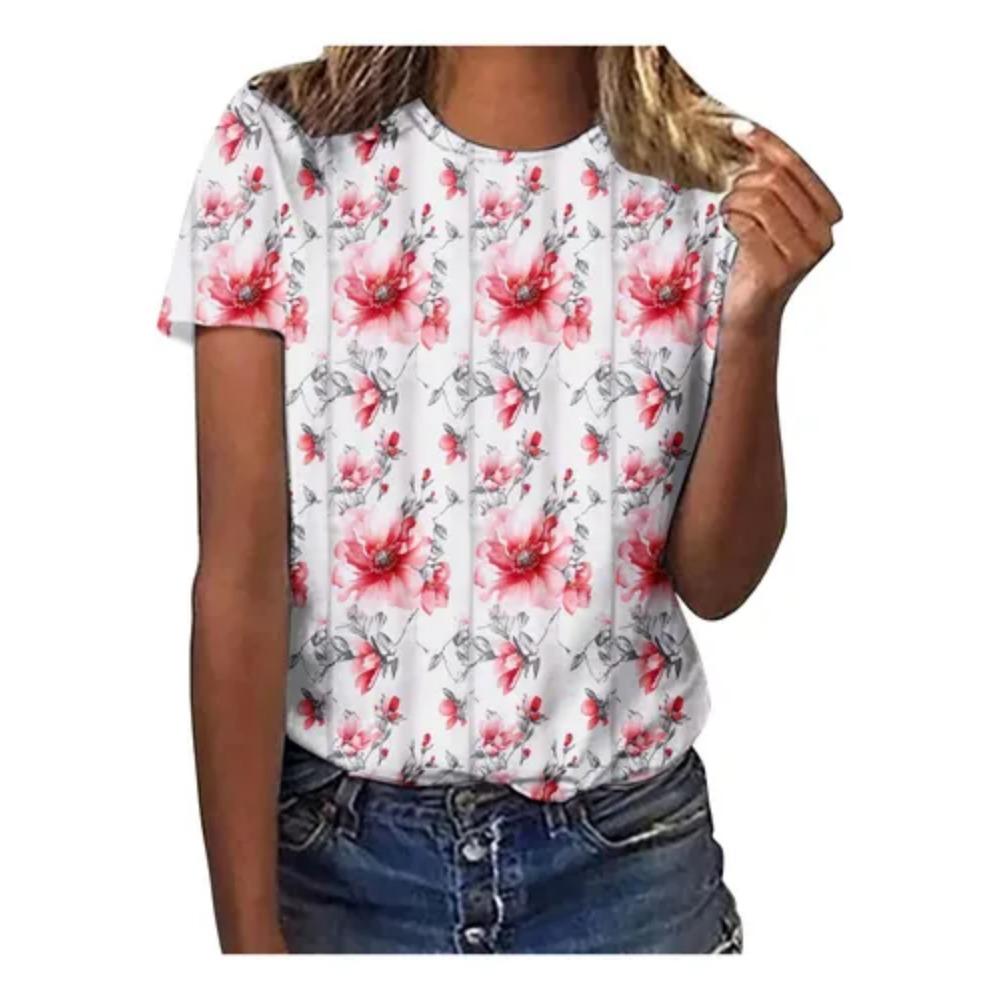 Women's T-shirt popular summer fashion temperament loose top
