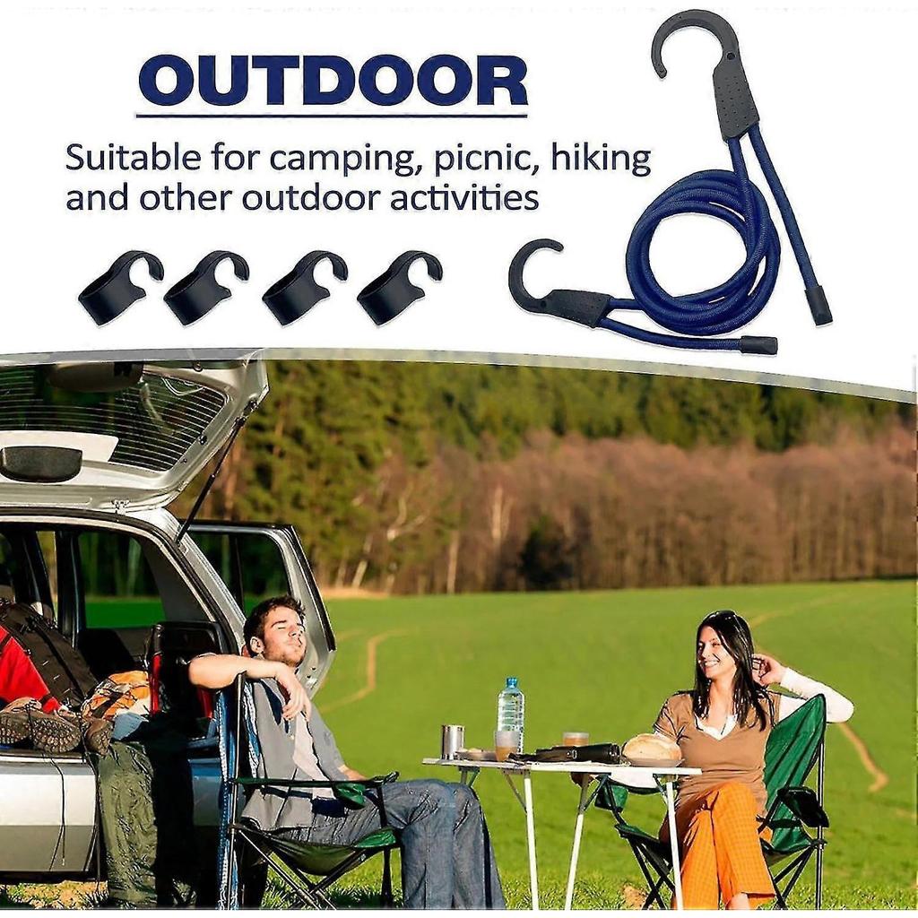 Washing Lines Travel, 1.5m Elastic Retractable Travel Clothes Washing Line, 4X Adjustable Extendable Clothes Line, Outdoor Clothes Airer for Bathroom