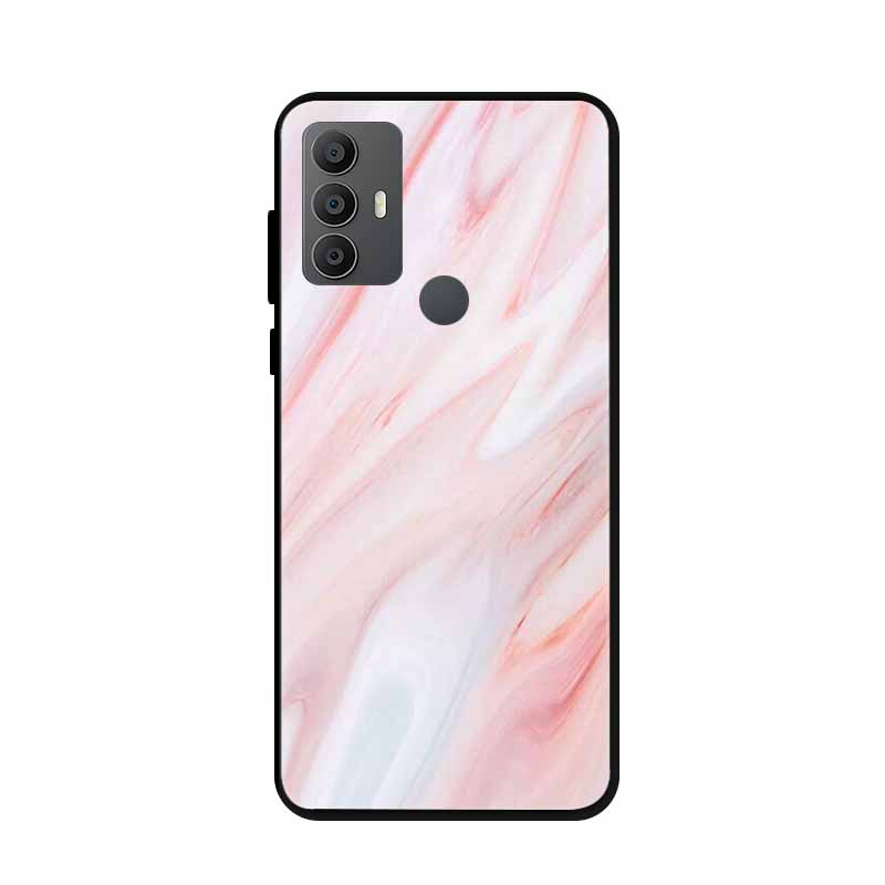 For Alcatel 1V 2021 Case 6002A 6002D 6.52" Marble Silicone TPU Soft Shockproof Phone Case for Alcatel 1V (2021) Covers Coque 1 V