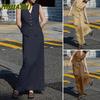 Trajes de Pantalón Casual de Moda para Mujer sin Mangas con Cuello en V