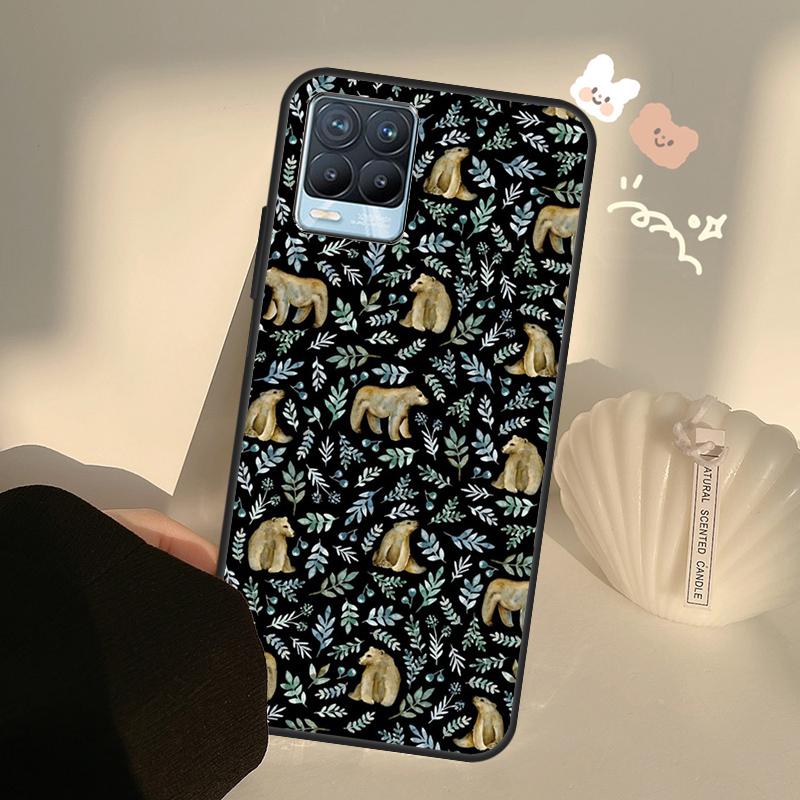Tigers Leopards tropical leaves Case For Realme GT7 Pro GT6 C65 C67 C61 C53 C55 C51 C25 C63 C71 C75 11 12 13 14 15 Pro Plus