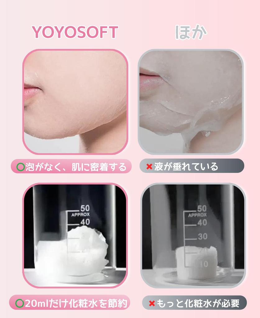 YOYOSOFT Compressed Face Individually Wrapped Cotton Face DIY Lotion x 23cm Masks, Masks, Sheets, Disposable, Cup-Style (22 (40 pieces))