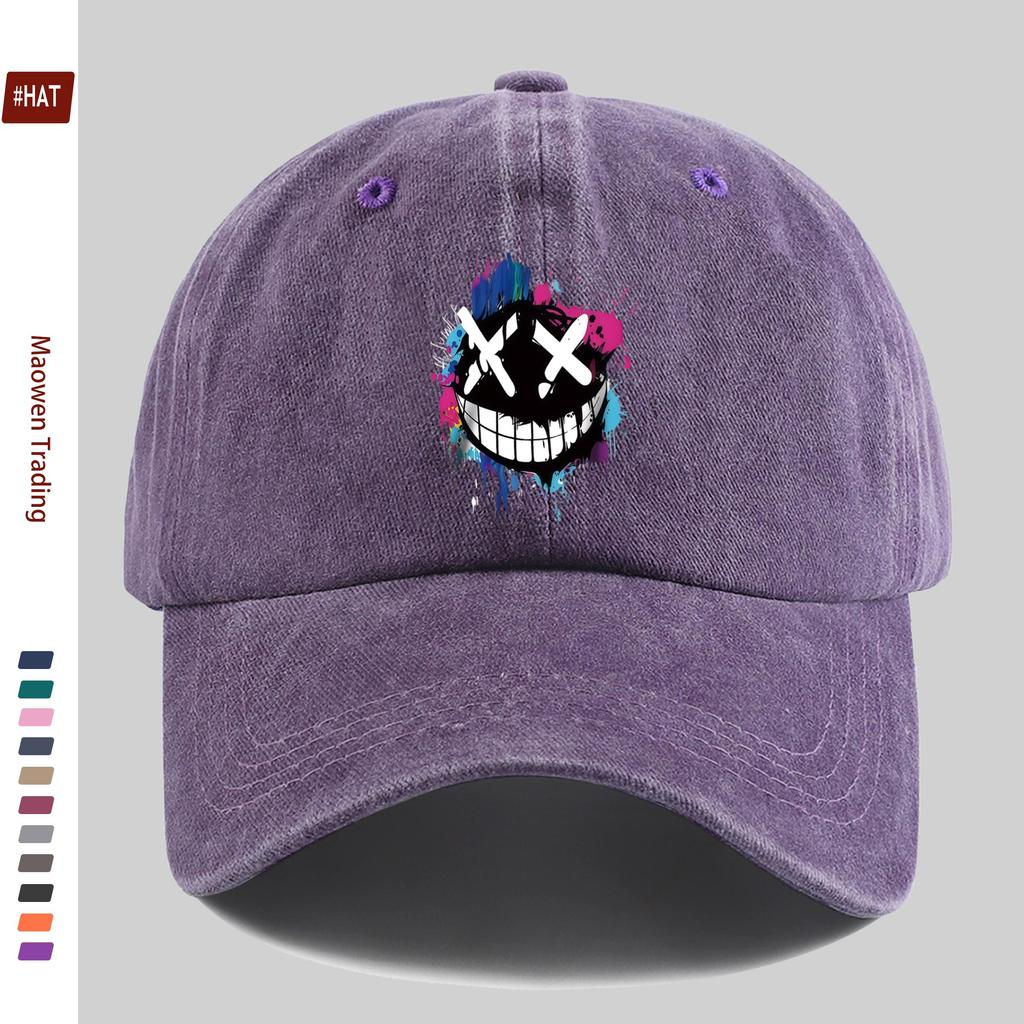 pc Fashion Splatter Print Baseball Cap Summer New Elegant WomenS Printed Design Casual Hat Truck Driver Comfortable Lightwei