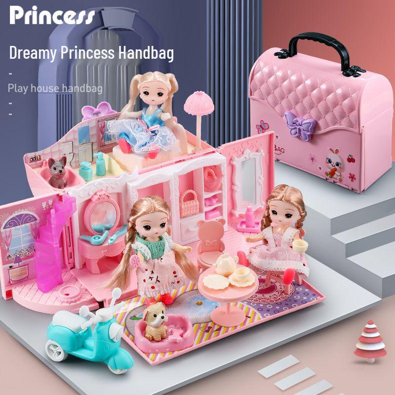 Little Princess Handbag Dollhouse Playset for Girls Ages 3-6: Perfect Birthday Gift