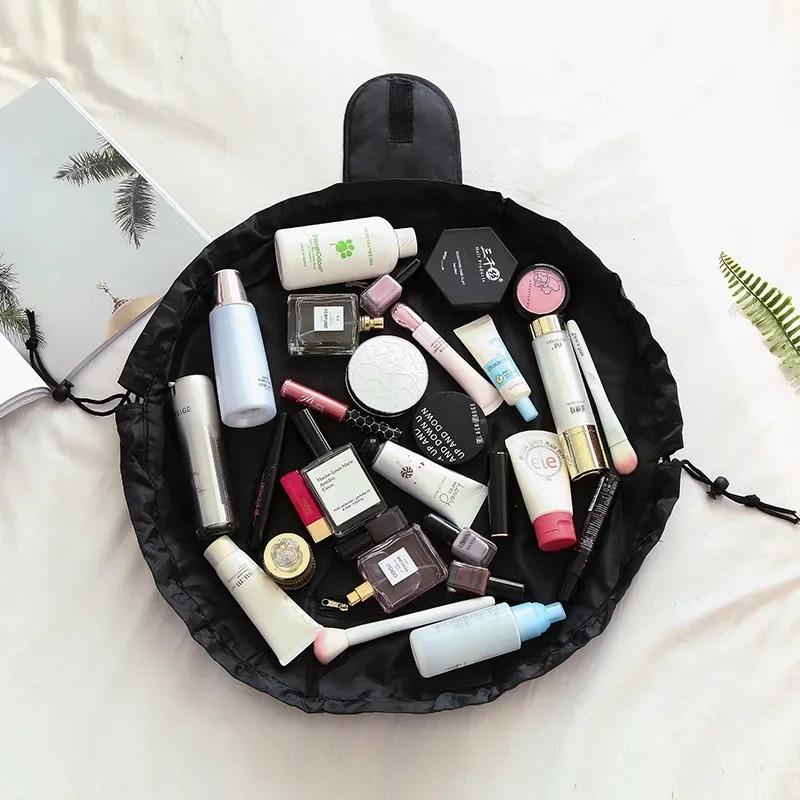 Frauen Kordelzug Kosmetiktasche Reise Lagerung Make-Up Tasche Organizer Weibliche Make-Up Tasche Tragbare Wasserdichte Kulturbeutel Schönheit Fall