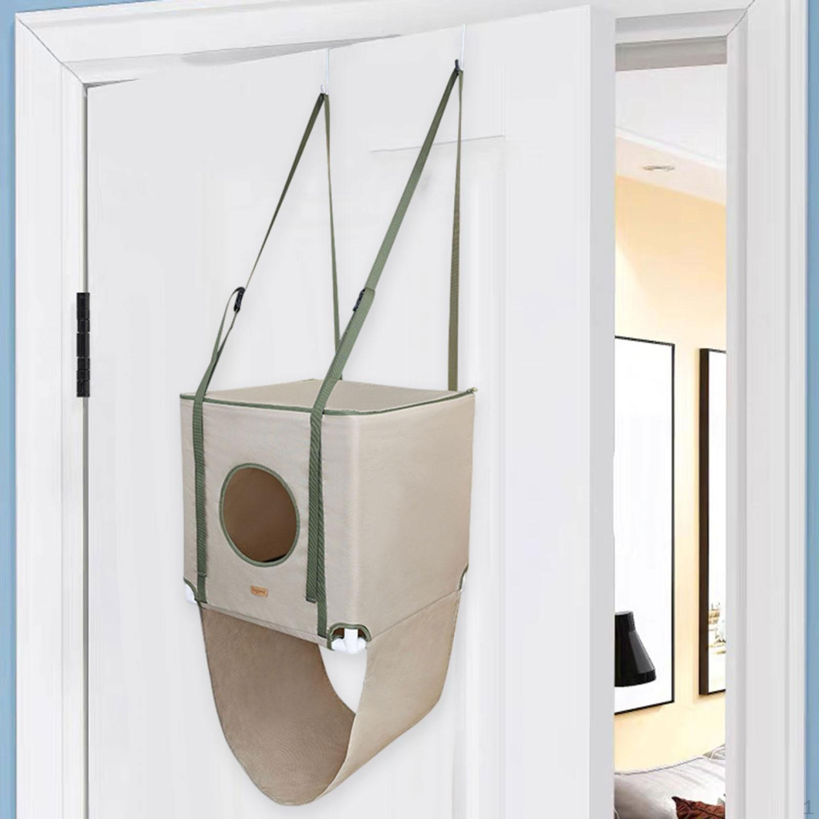 

Гамак для кошки Подвесная кровать на дверь Дышащий Экономия места Прочный Универсальный Удобный Двухслойный