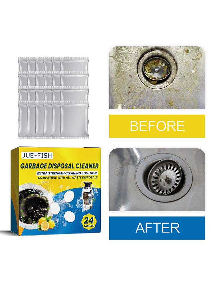

Home Sink Cleaning Tablets Kitchen Garbage Disposal Cleaner Drain Pipe Dredging Deodorant Toilet Sewer Cleaning Pills 24PIECES