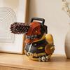 Horror Chainsaw Duck Figurine Small Resin Duck Statue Collectible Funny Duck Sculpture for Dashboard Home Office Desktop Decor