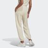 Adidas Originals Trefoil Sweatpants Solid Logo Cuffed Joggers Women Bottoms Yellow White HU1623