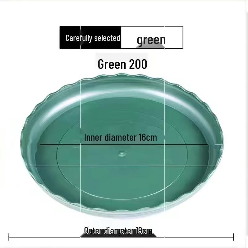 

Thickened Green Plastic Plant Pot Saucer (75 Pack)