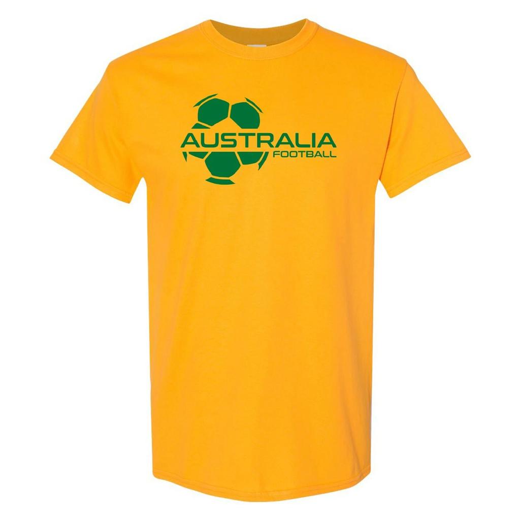 Australien Fußball Strike - Fußball Sport Kurzarm T-Shirt - Gold