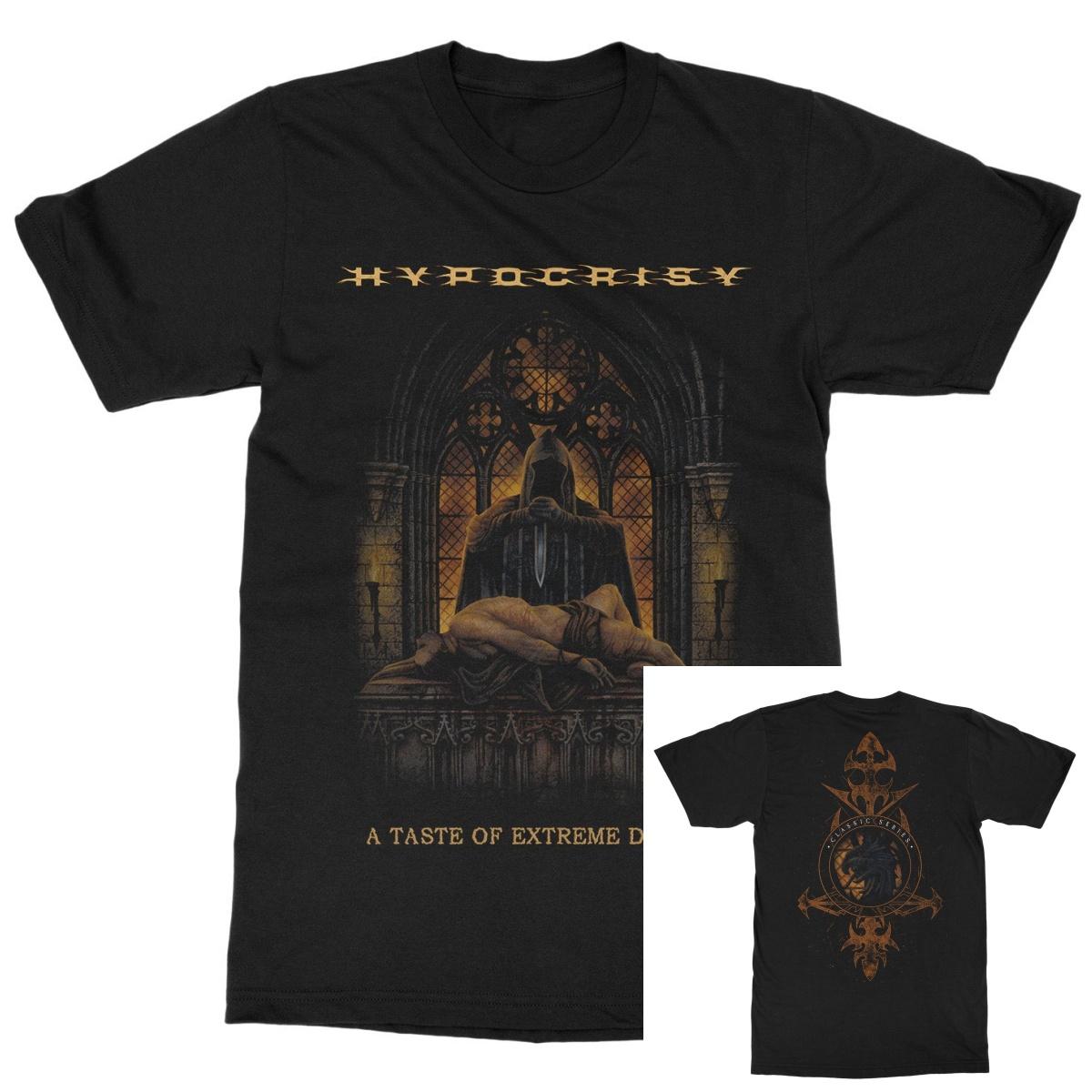 Hypocrisy A Taste of Extreme Divinity Band T-Shirt 100% Cotton Graphic Tee Men Women Summer Streetwear Top S разноцветный