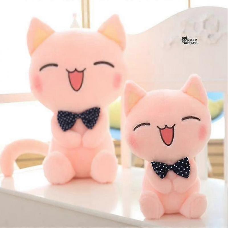 Cute Stuffed Plush Doll, Sitting Height Soft Stuffed Pink Cat Plush Toy