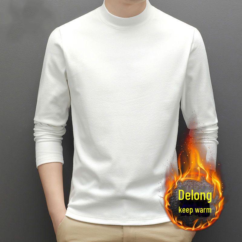 Men's Autumn/Winter German Velvet Turtleneck Long Sleeve Shirt