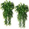 Eucalyptus Rattan Vine with Artificial Leaves and Flowers for Ceiling Hanging