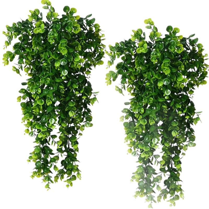 Eucalyptus Rattan Vine with Artificial Leaves and Flowers for Ceiling Hanging