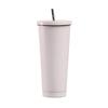1Pc 500ml Outdoors 750ml In-vehicle Insulated Cup Winter Stainless Steel Coffee Cup Straw