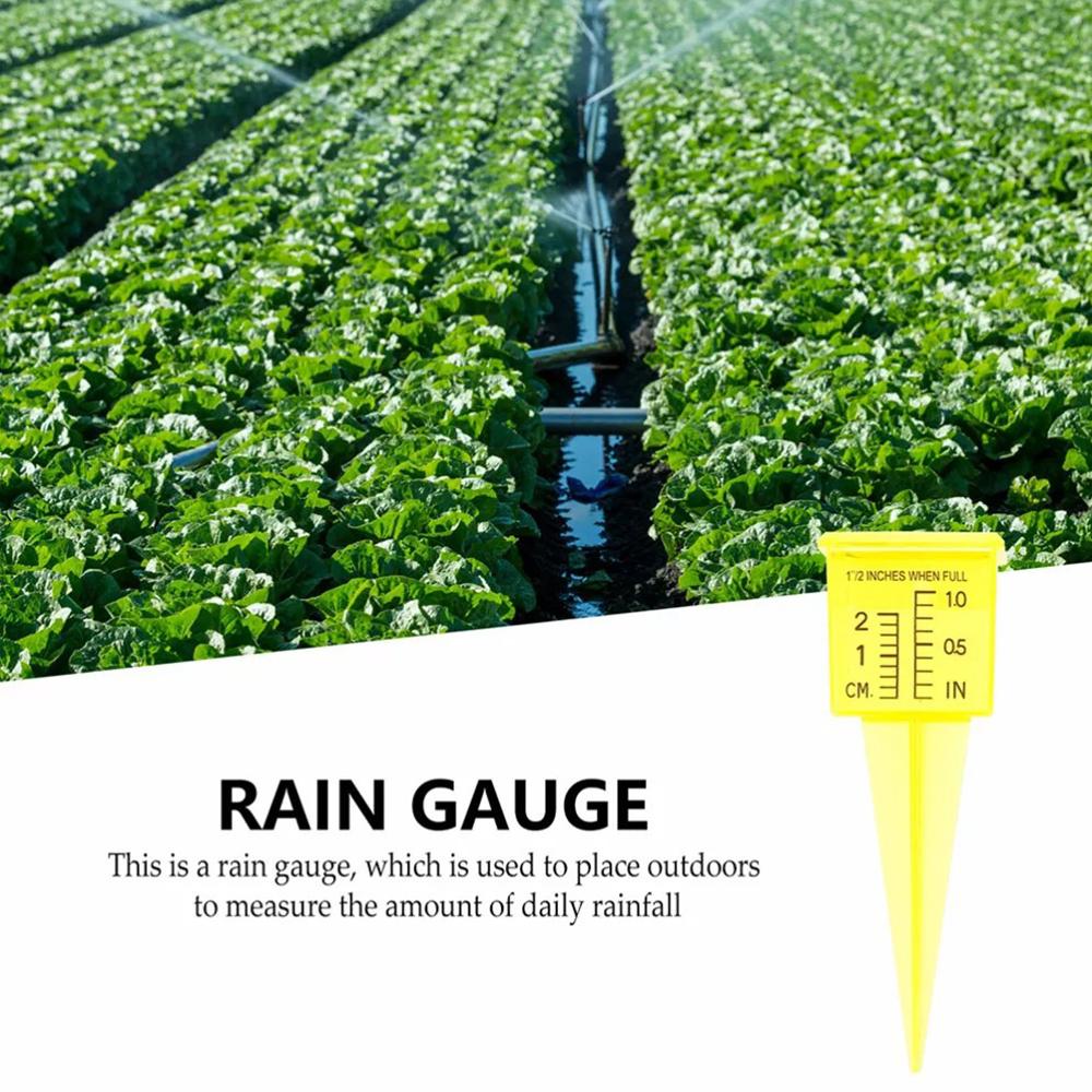 4Pcs Plastic Outdoor Rain Gauge For Yard Garden Lawn Deco