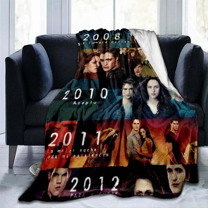 Twilight 3D printed blanket children's warm blanket soft and comfortable home travel portable blanket birthday gift blankets