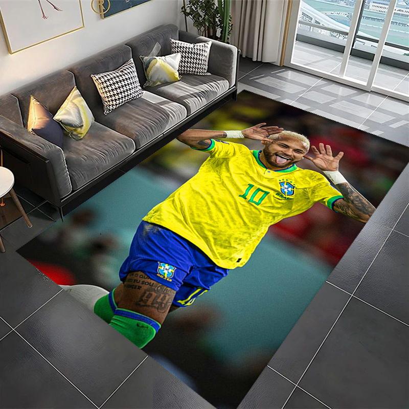 Brazilian Football Glory carpet Living room and bedroom mats printing Protective pad Room Office chair cushion