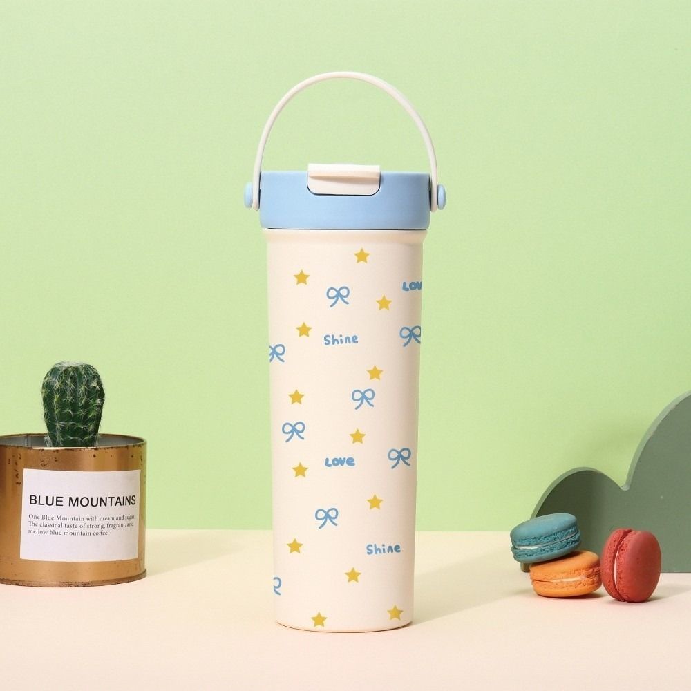 Bowknot Insulated Cup Stainless Steel Thermal Car Coffee Cup New Water Bottle Travel