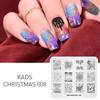 KADS Christmas Nail Art Stamping Plates Manicure Stamp Template Image Nails Art Stamp Print Stencils