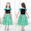 Dressy Daisy Vestido de Coronación de la Princesa Anna para Niñas Pequeñas, Disfraz de Reina de las Nieves con Tallas de Halloween para Niñas de Años, Cosplay, Falda, Disfraz, 2-3