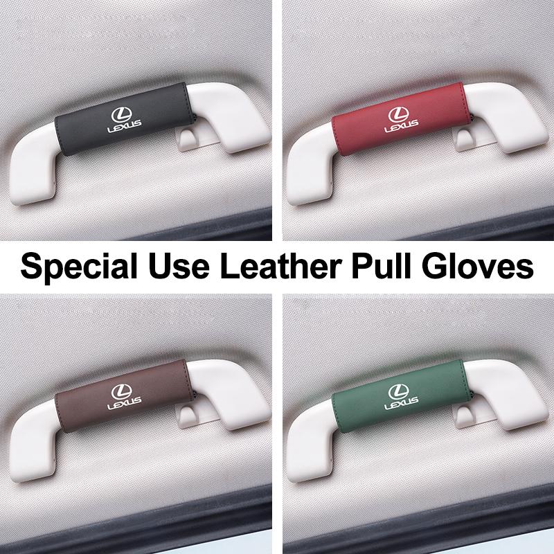 Car Interior Handle Protection Cover Roof Pull Gloves For Lexus RX400h NX ES300h IS200 RX350 UX250h GX460 GX RX450h IS250 IS300h YK4