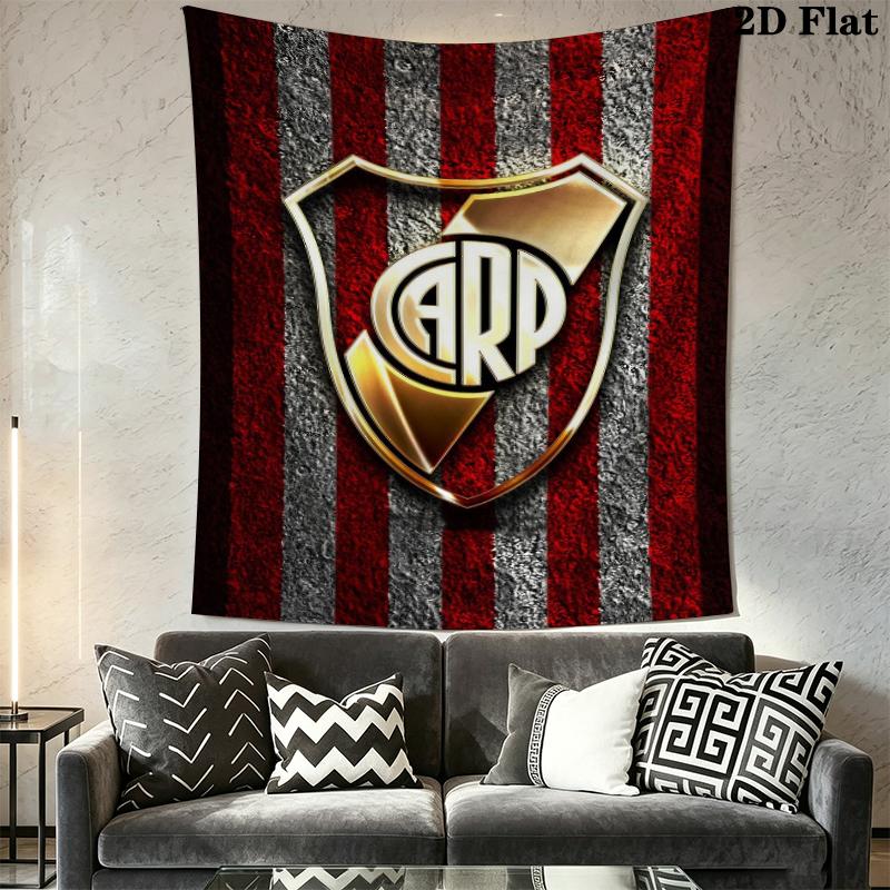 CA River Plate Wall Tapestry Aesthetic Wall Hanging Printed Fabric Blanket Decorative Tapestries for Bedroom Living Room Home Decor