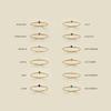 eManco Stainless Steel Birthstone Ring  Gold Color Simple Fashion Style For Women Festival Party Gift