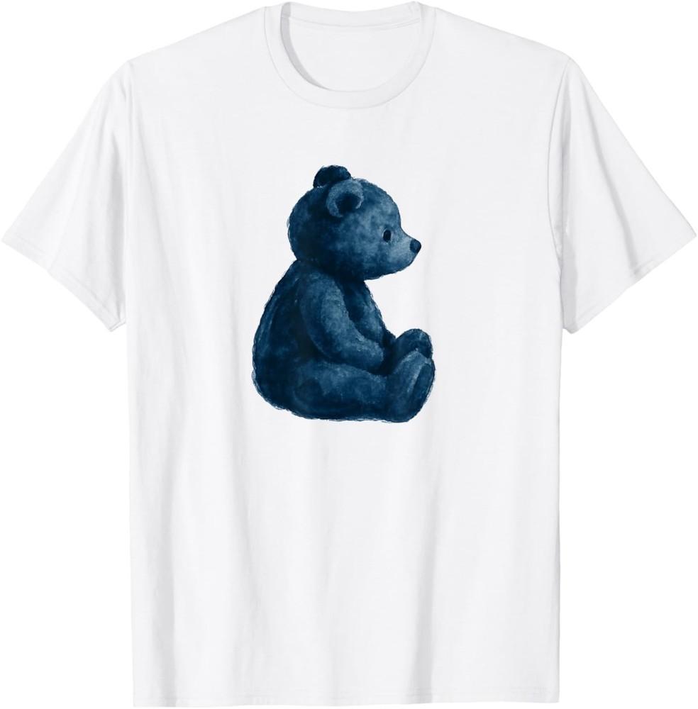

Vintage Blue Teddy Bear Lovers Girl Women T-Shirt 4XL