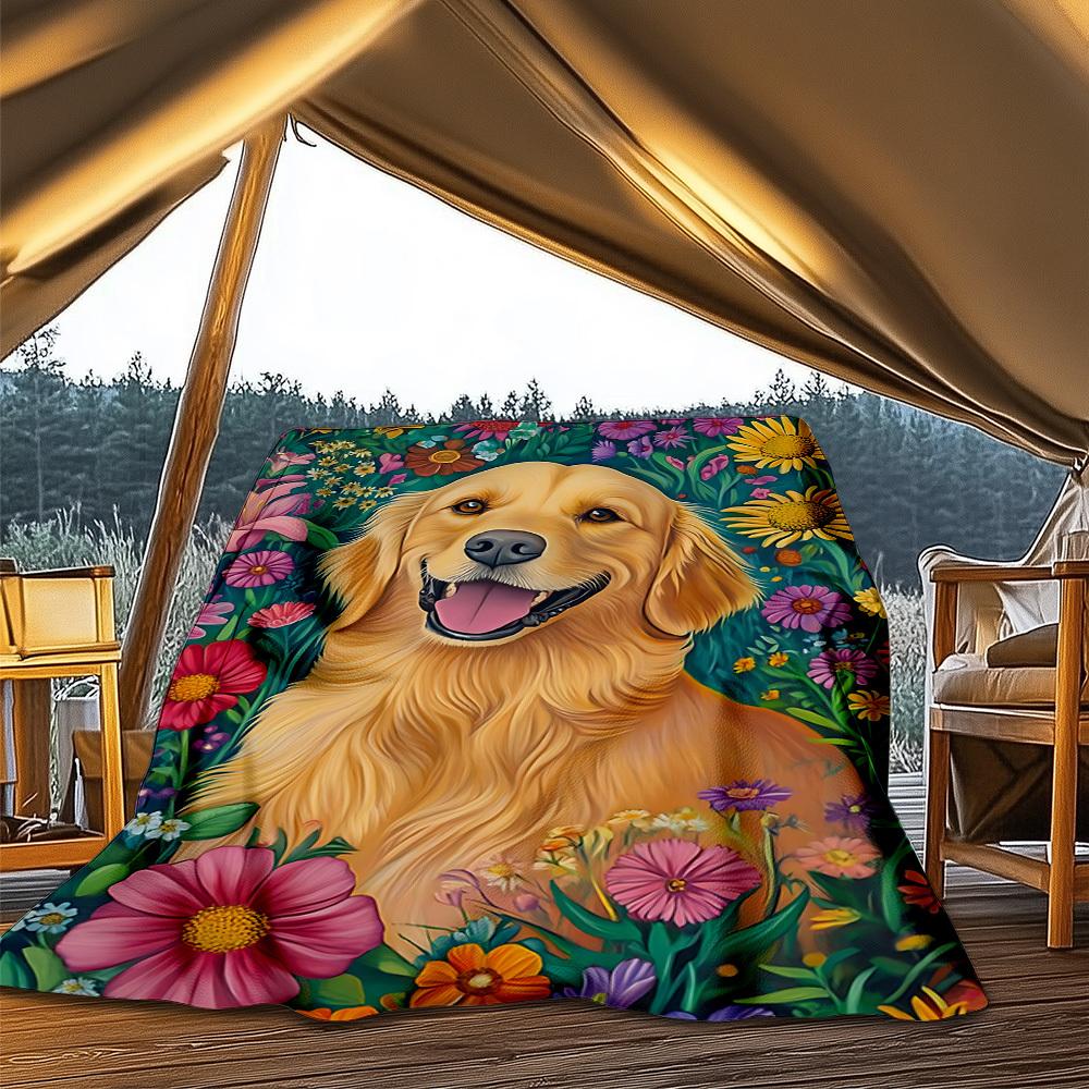 1pc Heart Roses Love Throw Blanket Polyester Fiber, Lightweight Flannel, Soft & Warm, All Season Use for Outdoor, Camping