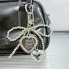 Bag Charm Fashion Bowknot Bag Pendent Beads Key Ring Decoration Handmade Phones Ornament Chain Bag Accessories