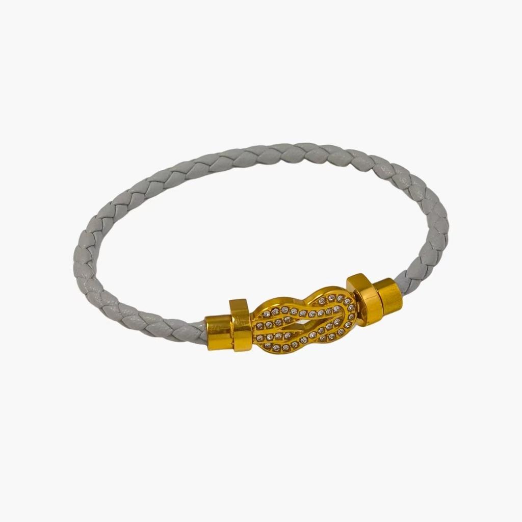 European and American Fred Color Rope Bracelet Full of Bricks Classic Bracelet Fashionable and Versatile 2026